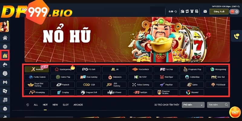 Anh em chọn sảnh chơi nổ hũ phù hợp